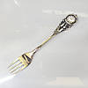 Дитяча срібна виделка Годинник, фото 2
