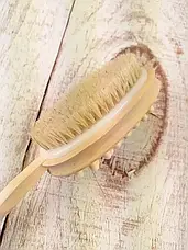 Щітка з обох боків натуральна щетина Дерев'яна brush wood both side, фото 3