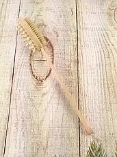 Щітка з обох боків натуральна щетина Дерев'яна brush wood both side, фото 6