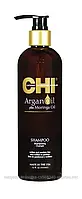 CHI Argan Oil Shampoo NEW Відновлюючий шампунь з маслом аргана, моринги і натур.шовк, 739мл