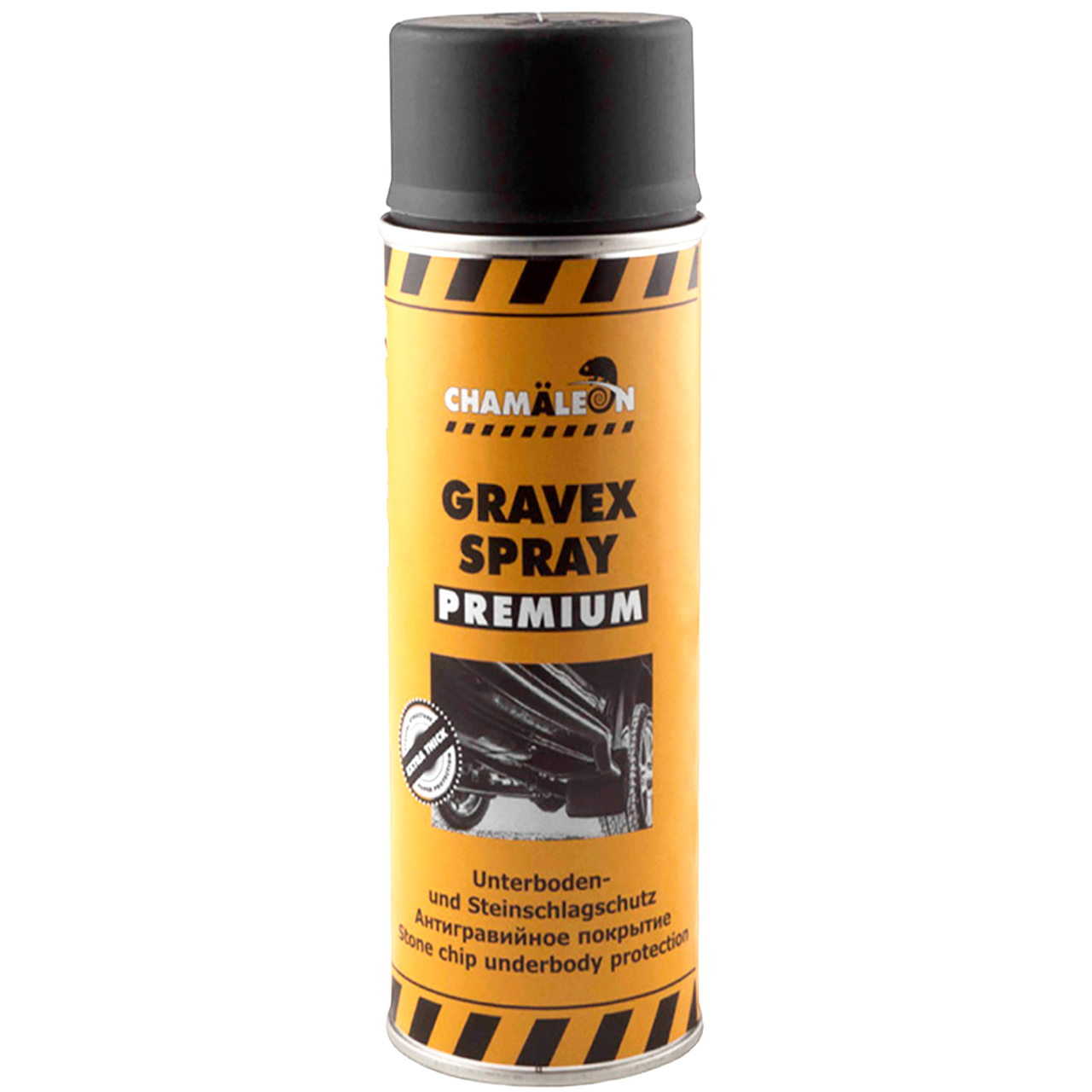 Антигравійне покриття Сhamaleon Gravex PREMIUM Spray, 500 мл Аерозоль Чорний