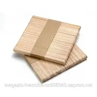 Шпатель дерев'яний вузький для воску, 50 шт/уп, 11*0,9 см