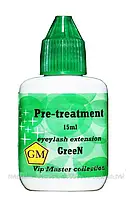 Обезжириватель для ресниц Green Pre-Treatment GM, 15 мл