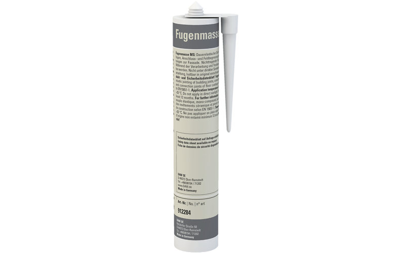 Однокомпонентний, пастоподібний, постійно еластичний герметик Capatect Fugenmasse MS 290мл білий