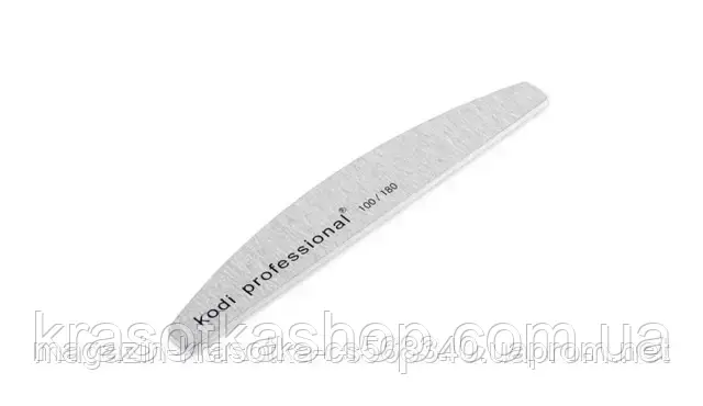 Пилка для нігтів Kodi Half Grey - 180/100, фото 1