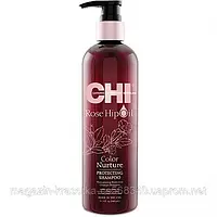 CHI Rose Hip Шампунь для волосся з маслом шипшини і кератином 355 мл