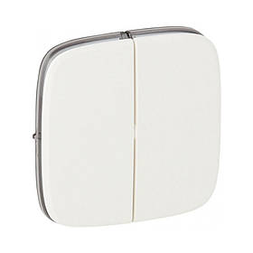 Клавіша вимикача Legrand Valena Allure біла 2-клавішного 755025