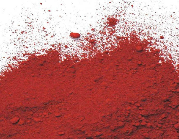 Пігмент залізоокисний червоний 190 до бетону тротуарної плитки розшивки швів Китай 25кг, фото 2