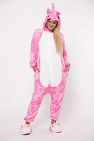 Пижама кигуруми для детей и взрослых единорог звезда pink на пуговицах | кенгуруми|.Топ!