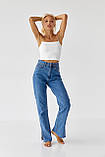 Жіночі джинси з розпірками в бічних швах - джинс колір, 28р (їсть розмірів), фото 8