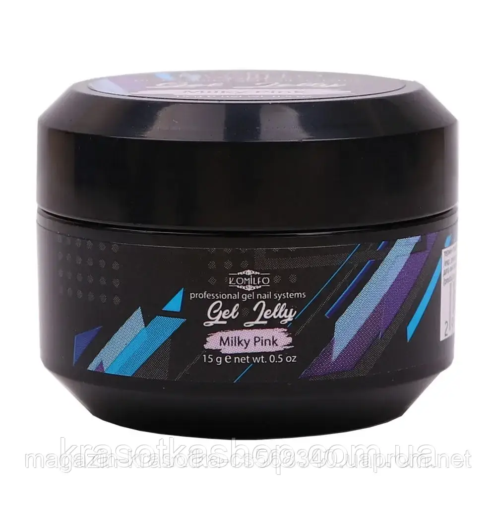 Komilfo Gel Jelly Milky Pink, 15 г