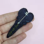 Б-303 Чорні ножиці, набір для вишивання брошки, фото 3