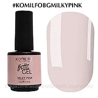 Komilfo Bottle Gel Milky Pink, 15 мл, з пензликом