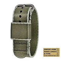 Ремешок Comfort-Webb bertucci #321 - Endeavor Drab w/ Gray-Drab Edging Comfort-Webb webbing band w/ matte har