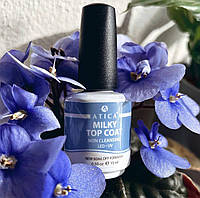 Топ гель Atica молочный без липкого слоя Milky Top Coat 15 мл (85343)