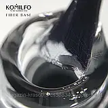KOMILFO FIBER BASE – БАЗА ДЛЯ НІГТІВ З НЕЙЛОНОВИМИ ВОЛОКНАМИ, 8 МЛ, фото 5