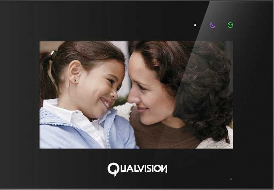 Відеодомофон Qualvision QV-IDS4770QW Black Wi-Fi