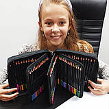 М'які олівці ARTLION 120 предметів у чохлі великий набір кольорових професійних олівців для малювання, фото 6