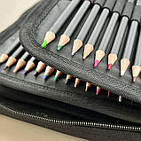 М'які олівці ARTLION 120 предметів у чохлі великий набір кольорових професійних олівців для малювання, фото 2