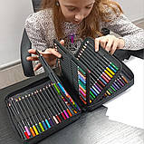 М'які олівці ARTLION 120 предметів у чохлі великий набір кольорових професійних олівців для малювання, фото 5