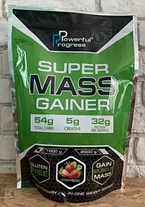 Гейнер Powerful Progress Super Mass Gainer 2 kg полуниця, фото 4