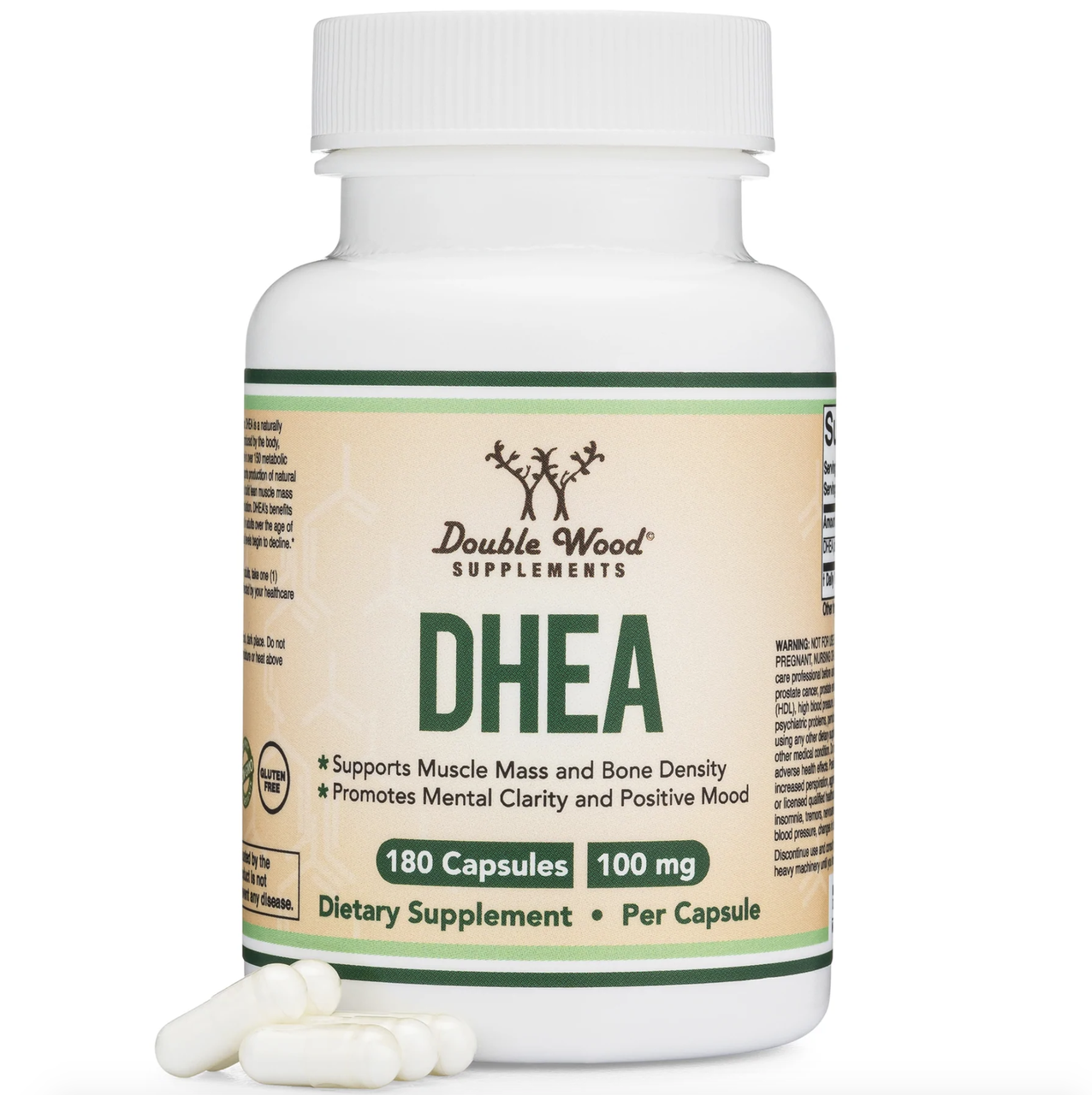 Duble Wood ДГЕА / ДГЕА підтримка при втомі і гормональному виснаженні 100 мг 180 капсул