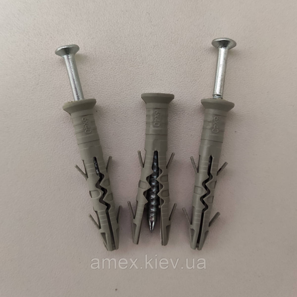 Дюбель швидкого монтажу (ударний), дюбель-цвях, потай  6х40 SM 100шт.