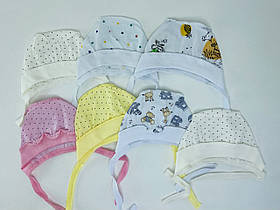 Чепчик для новонароджених Обхват голови 38 см 1-1,5 місяці Бавовна 7609(18) GABBI Україна