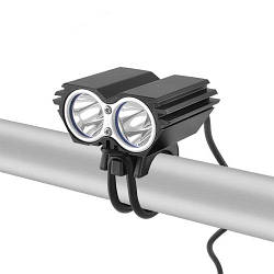 Велосипедний ліхтар FY-329Pro-2L2 + дзвінок + кнопка + microUSB + сонячна панель