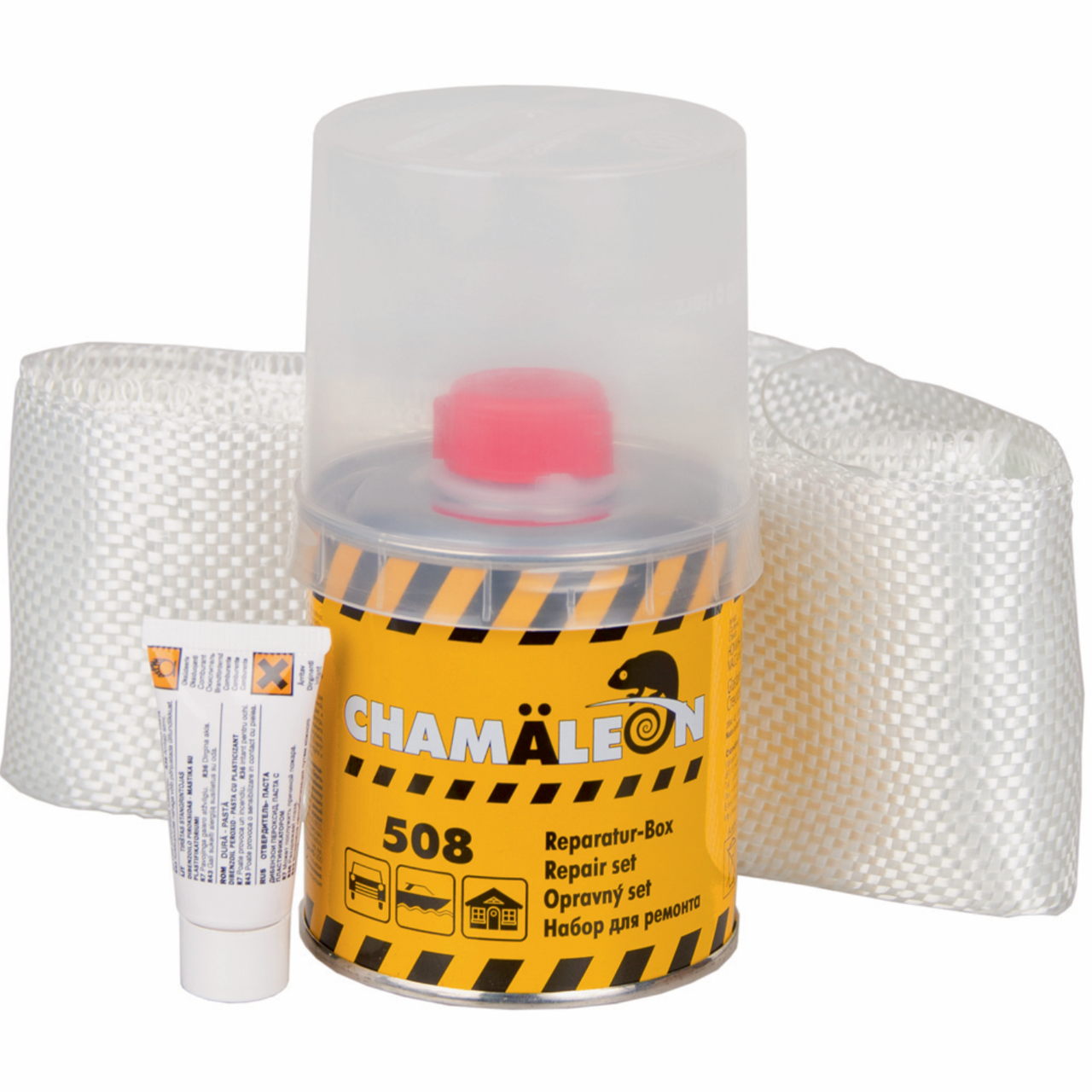 Ремонтний комплект (смола+склотканина) Сhamaleon 508 Reparatur-Box, 250 г Комплект, фото 1