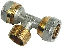 Трійник різьблення зовнішнє 16*1/2"*16 для металопластикової труби