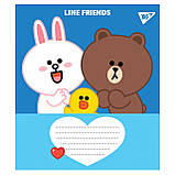 Зошит 12арк. кос.лін. YES Line Friends №766197(25)(500), фото 4