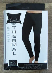 Термокальсони чоловічі зимові чорні, термобілизна чоловіча, Туреччина THERMAL, M, L, XL, 2ХLр-р