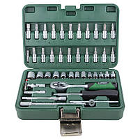 Набір насадок торцевих і біт 1/4" 46 шт GRAD (6004015), фото 2