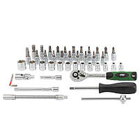 Набір насадок торцевих і біт 1/4" 46 шт GRAD (6004015), фото 5