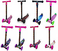 Самокат Maraton Maxi цельный детский развивает моторику с нагрузкой до 80 кг.