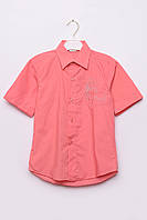 Рубашка детская для мальчика розовая