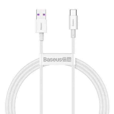 Кабель Baseus Superior Series Fast Charging Data Cable USB to Type-C 66W 1m White, фото 1