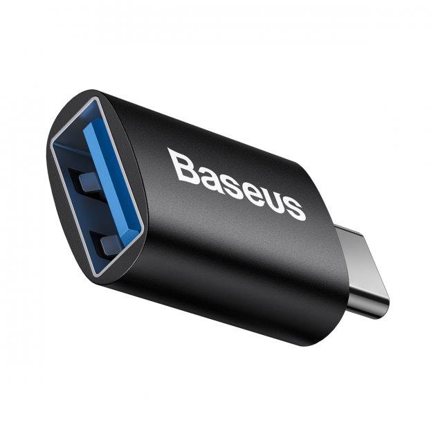 Адаптер Baseus Ingenuity Series Mini OTG Adaptor Type - C to USB - A 3.1 Black