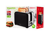 Тостер з нержавіючої сталі, зі зйомним лотком для крихт Ardesto T-F18B, фото 3