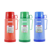 Термос 600 мл пластиковий зі скляною колбою Kamille KM-2071