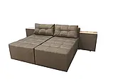 Диван трансформер Релакс (стандарт) (прямий, кутовий) рогожка бежевий, фото 4
