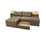 Диван трансформер Релакс (стандарт) (прямий, кутовий) рогожка бежевий, фото 5