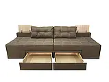 Диван трансформер Релакс (стандарт) (прямий, кутовий) рогожка бежевий, фото 6