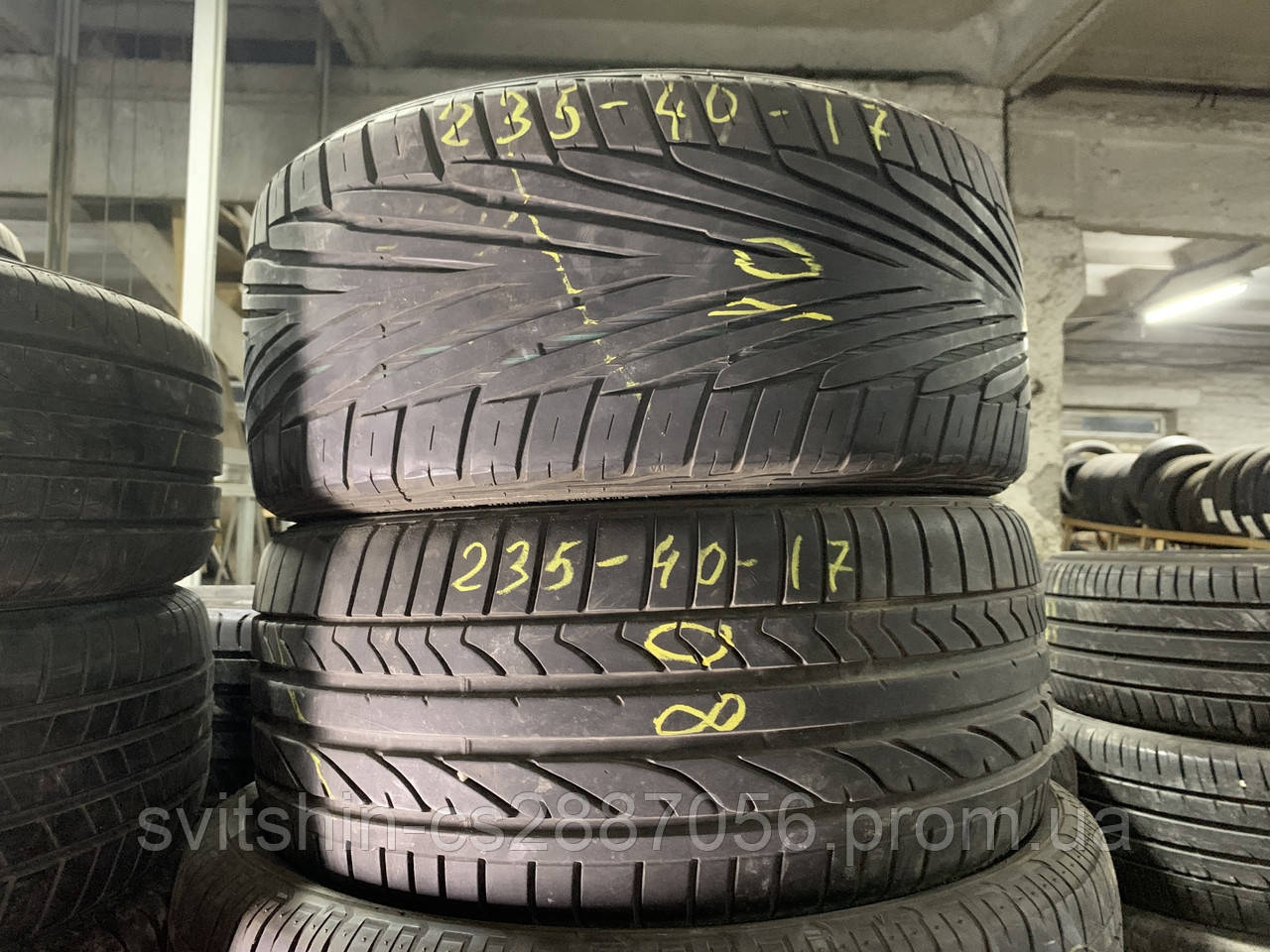 Розпарювання 235/40R17 Bridgetone/Uniroyal RainSport2