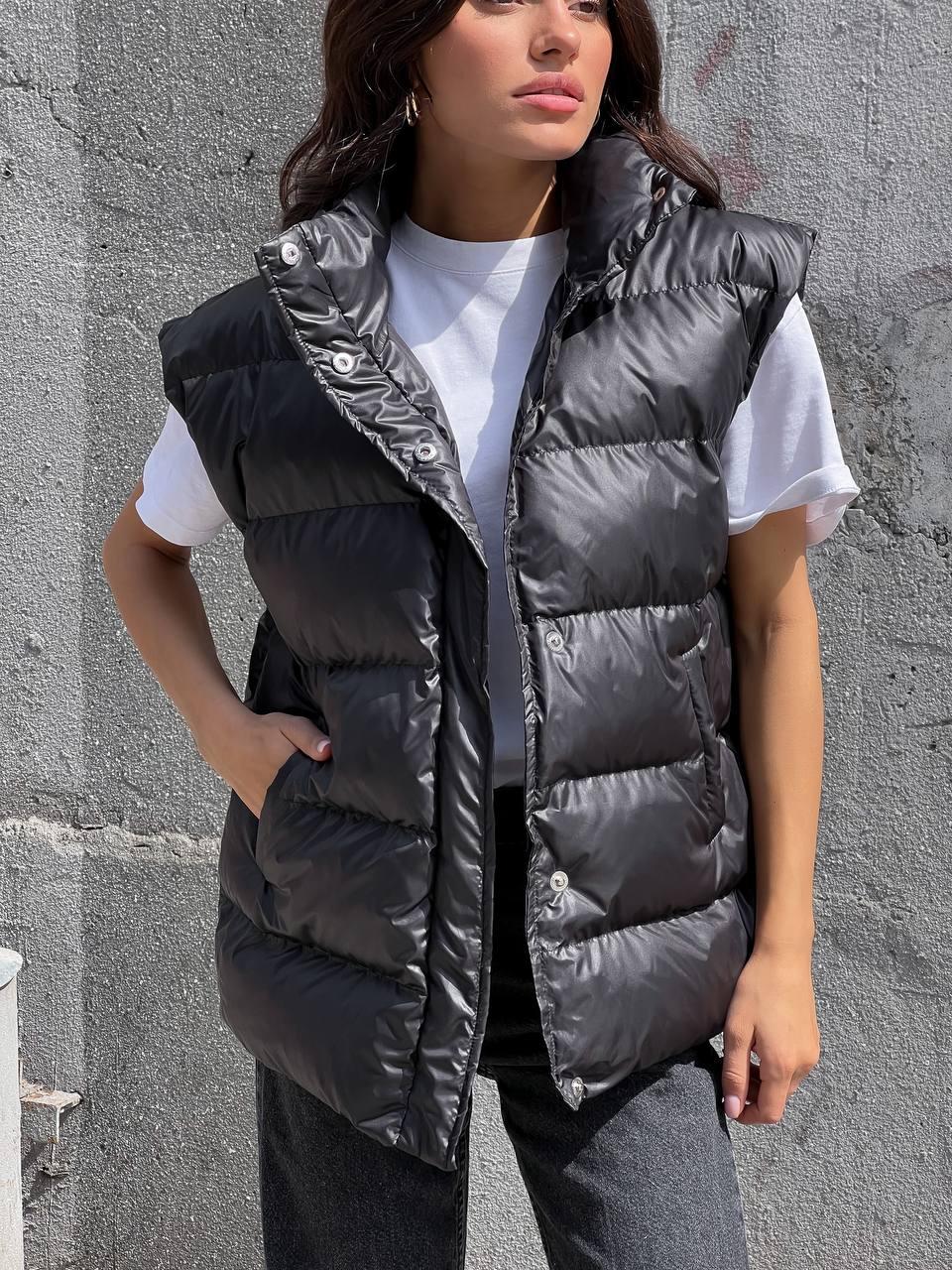 Стильна тепла жіноча жилетка  різноманітні кольори універсальний стиль Gwm13