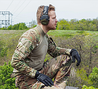 Тактичні навушники з активним шумоподавленням Howard для стрільців, армії, мисливців, SL12