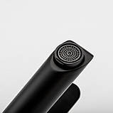 Змішувач для умивальника Frap F10801-62 високий, чорний, фото 3