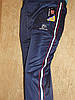 Штани спортивні чоловічі еластичні зі смугами Чорний колір, фото 3
