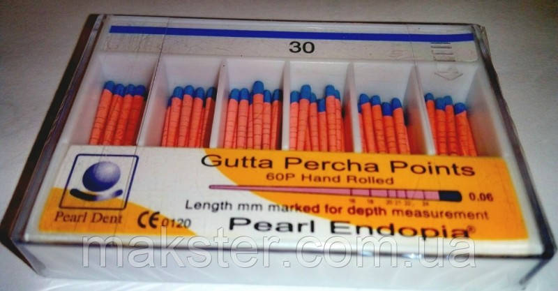 Штифти гуттераперивні PEARL DENT 04 No30, фото 1